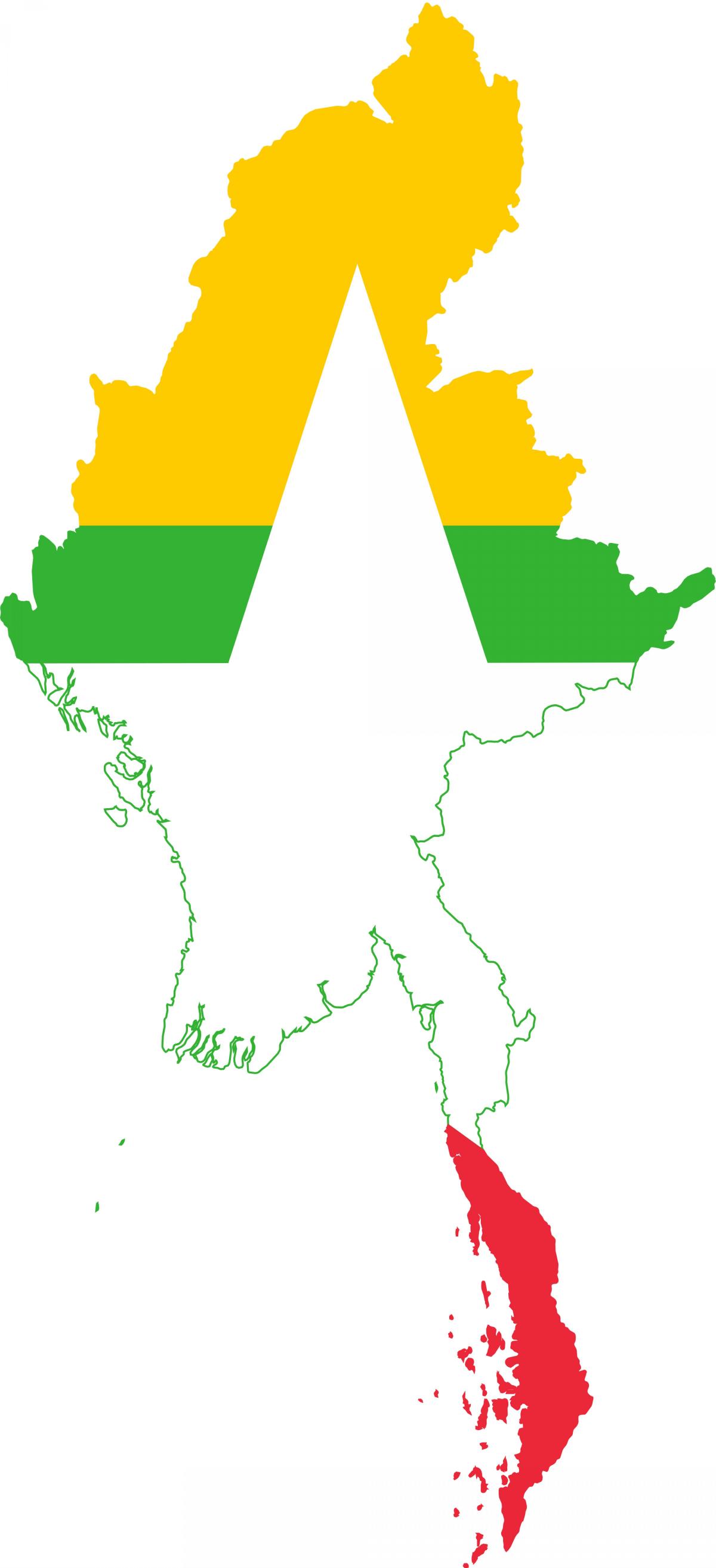 Kort over Myanmar logo