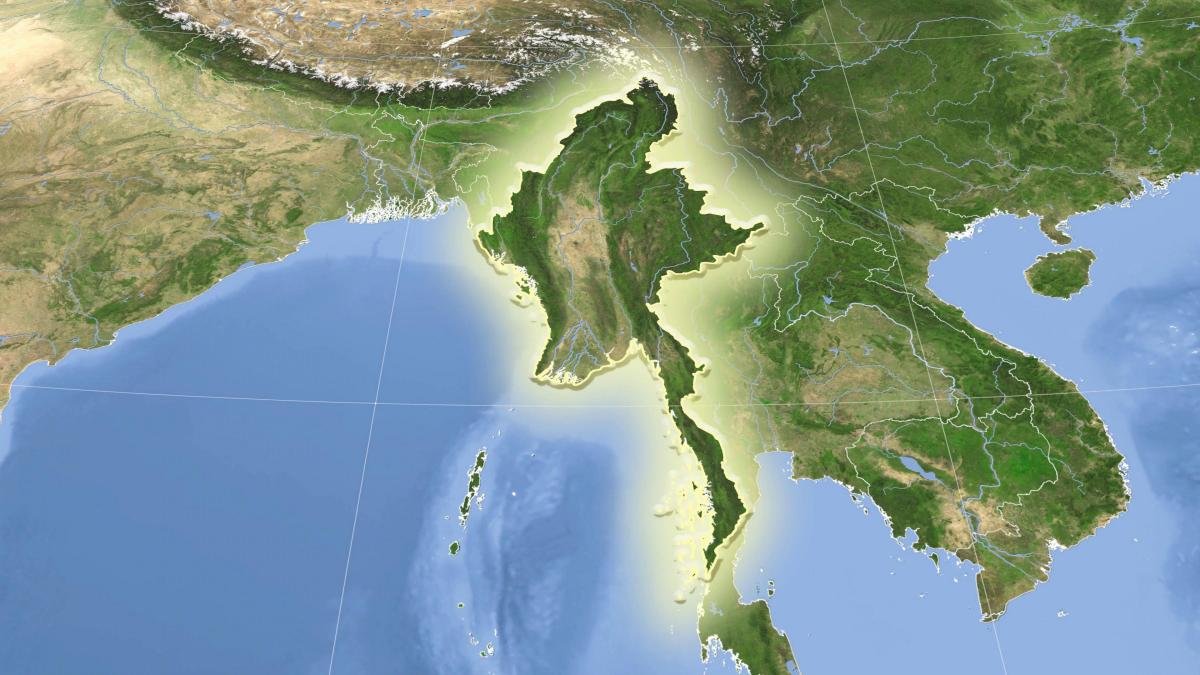 Myanmar satellit-kort live