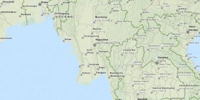 Gps-kort til Myanmar